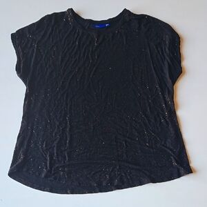 Apt 9 Black Sparkle Top